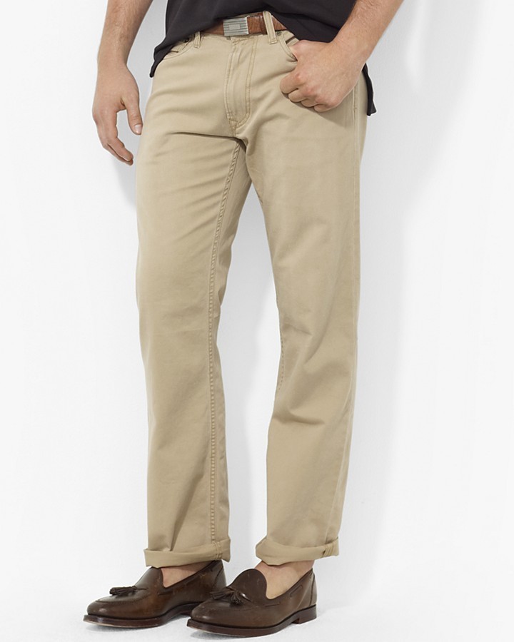 Polo Ralph Lauren Straight Fit Five Pocket Chino Pant, $89, Bloomingdale's
