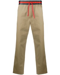 Gucci Stripe Detail Cropped Chinos