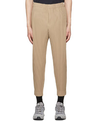 Homme Plissé Issey Miyake Tan Monthly Color April Trousers