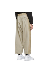 Liam Hodges Tan Paneled Work Trousers