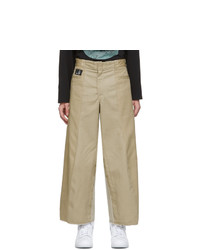 Liam Hodges Tan Paneled Work Trousers