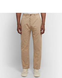 Universal Works Tapered Linen And Cotton Blend Trousers