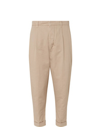 Ami Tapered Pleated Cotton Twill Chinos
