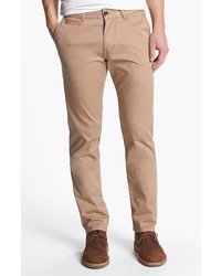 Union Camano Slim Straight Leg Chinos Vintage Khaki 32