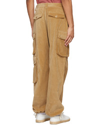 Palm Angels Brown Corduroy Cargo Pants