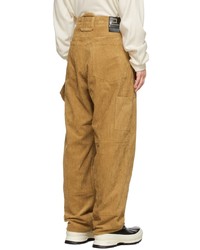 Wooyoungmi Brown Baggy Carpenter Trousers