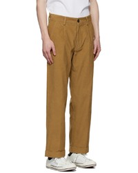 Palm Angels Brown Corduroy Classic Trousers