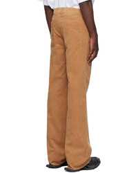 We11done Tan Low Rise Trousers