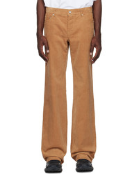 We11done Tan Low Rise Trousers