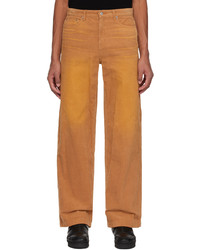 We11done Tan Wide Leg Trousers
