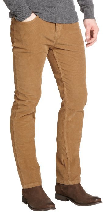 Burberry Brit Fawn Brown Stretch Cotton Corduroy Pants | Where to buy