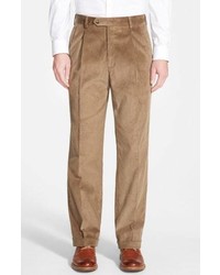 Berle Pleated Corduroy Trousers