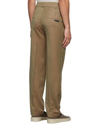 Fear Of God Beige Double Pleated Tapered Trousers