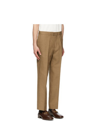 Gucci Brown Linen Trousers