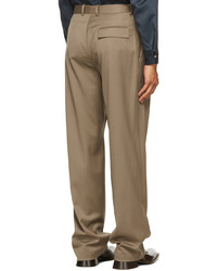 Bianca Saunders Brown Twisted Tailored Trousers