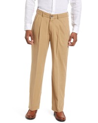 Berle Charleston Pleated Chino Pants In Tan At Nordstrom