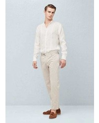 Mango Outlet Cotton Poplin Suit Trousers
