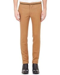 Haider Ackermann Flannel Slim Fit Trousers Nude