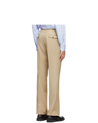 Husbands Off White Wool Trousers