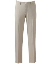 Apt. 9 Slim Fit Solid Flat Front Tan Suit Pants