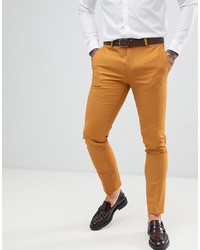 Twisted Tailor Super Skinny Suit Trouser In Mustard