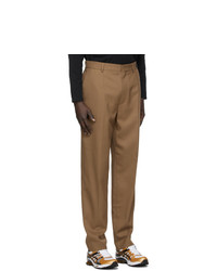 We11done Tan Slim Fit Trousers