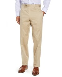 John W. Nordstrom Torino Traditional Fit Solid Stretch Cotton Trousers