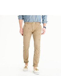 J.Crew 484 Slim Fit Chino With Embroidered Lighthouses