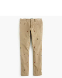 J.Crew 484 Slim Fit Chino With Embroidered Lighthouses
