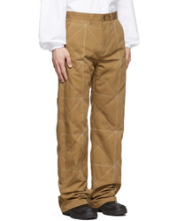 Kusikohc Tan Cotton Trousers