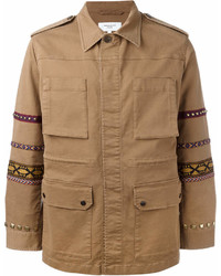 Fashion Clinic Timeless Embroidered Sleeve Field Jacket