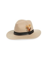 Treasure & Bond Feather Trim Panama Hat