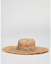 Hat Attack Stripe Fringed Beach Hat
