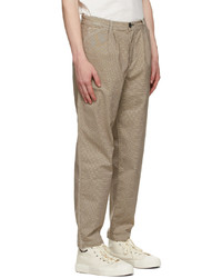 Ps By Paul Smith Brown Pleated Trousers