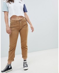 Pull&Bear Cord Mom Jean In Brown