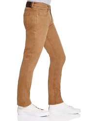 Paige Federal Slim Fit Jeans In Copper Tan