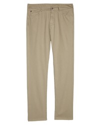 Canali Micro Textured Sport Pants In Beige At Nordstrom