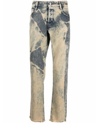 Just Cavalli Bleached Effect Straight Leg Jeans