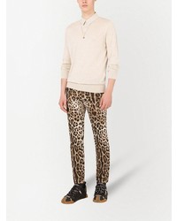 Dolce & Gabbana Leopard Print Skinny Jeans