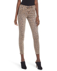 BLANKNYC The Reade Leopard Crop Skinny Jeans
