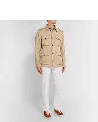 Tod's Sahariana Washed Cotton And Linen Blend Field Jacket