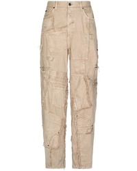 Dolce & Gabbana Patchwork Design Tapered Jeans