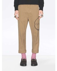 Gucci Ouroboros Print Chino Trousers