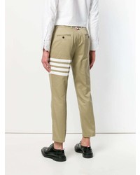 Thom Browne Seamed 4 Bar Stripe Unconstructed Chino Trouser In Cotton Twill