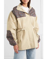 PushBUTTON Oversized Printed Gabardine Jacket