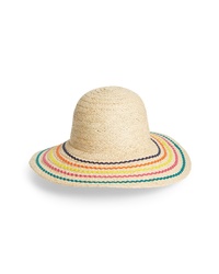 Khaki Print Straw Hat
