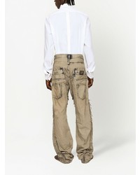 Dolce & Gabbana Washed Deconstructed Jeans