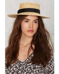 Factory Lack Of Color The Spencer Straw Boater Hat