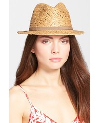 Lucky Brand Mixed Weave Straw Fedora