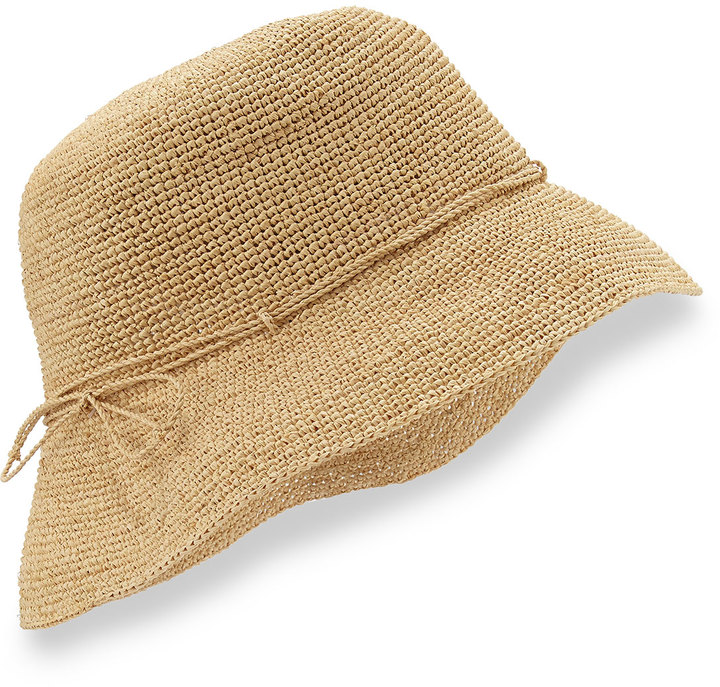 Helen Kaminski Provence 8 Brim Raffia Hat Natural, $190 | Neiman